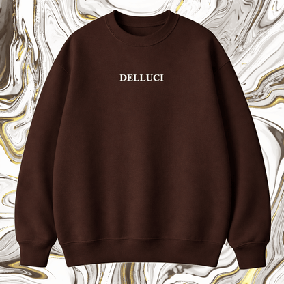 Delluci OG Set - Brown Crewneck & Wide - Leg - Delluci