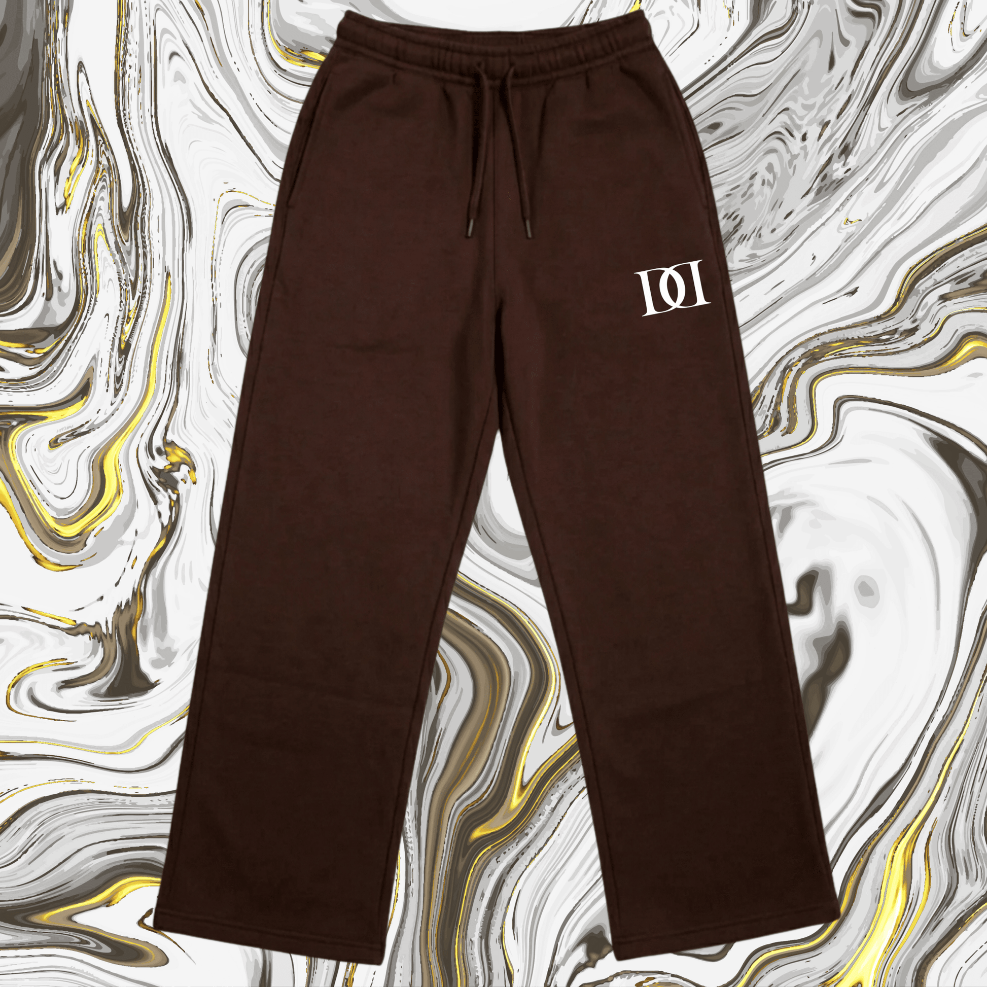 Delluci OG Set - Brown Crewneck & Wide - Leg - Delluci